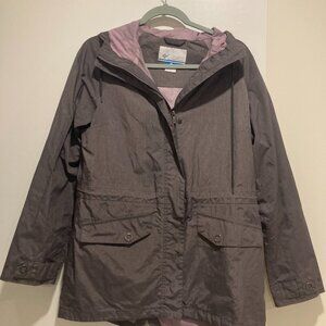 Vintage Mauve/ Purple Columbia Rain Jacket size M
